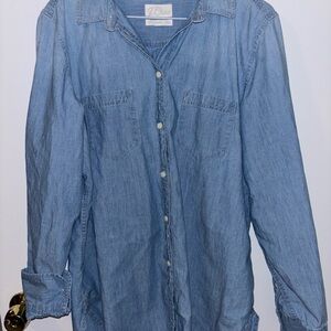 J. Crew Light Blue Denim Shirt